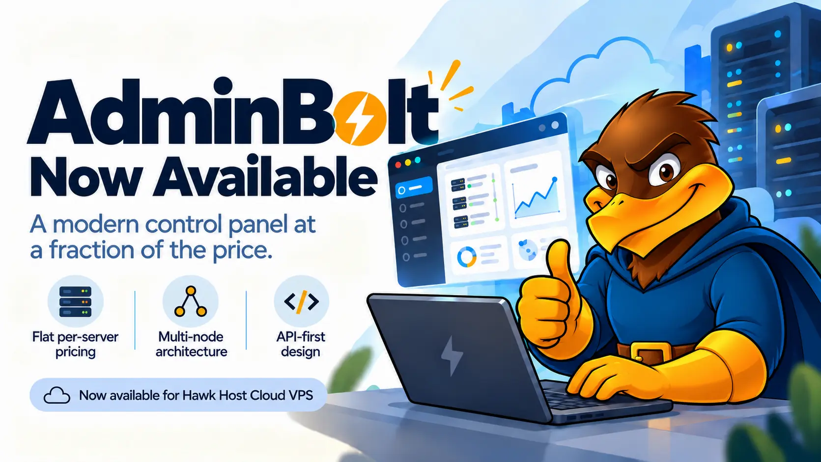 AdminBolt VPS hosting licenses now available from Hawk Host.