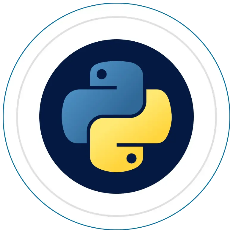 The Python logo.