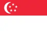  The flag of Singapore.