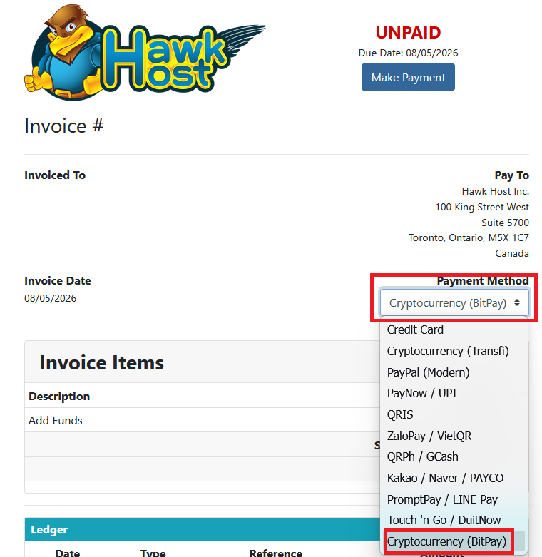 Select BitPay
