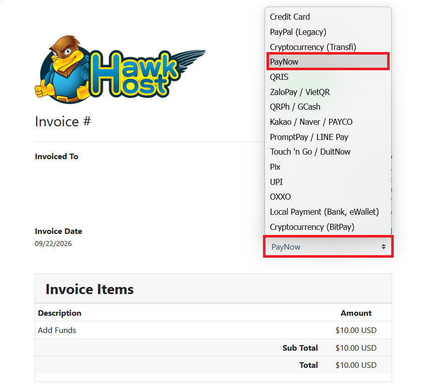Select PayNow