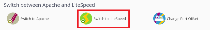 Switch to LiteSpeed