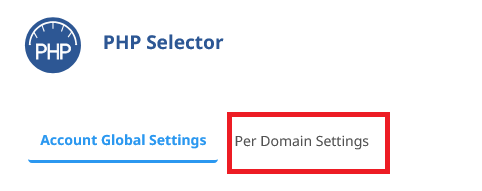 Per Domain Settings in cPanel