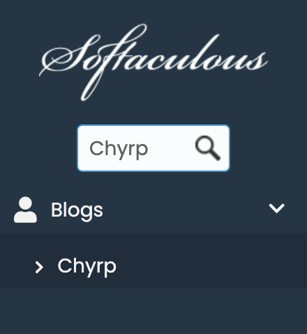 Chyrp in Softaculous