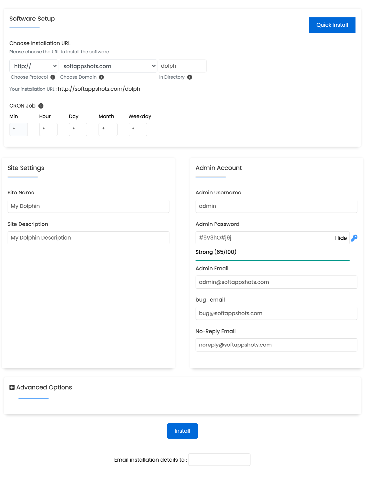 Dolphin Install Options