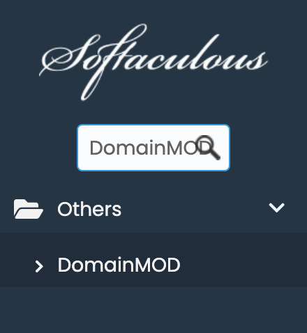 DomainMOD in Softaculous