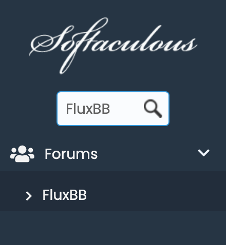 FluxBB in Softaculous