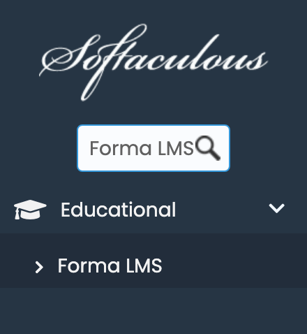 Forma LMS in Softaculous