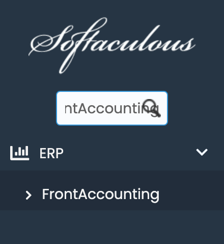 FrontAccounting in Softaculous