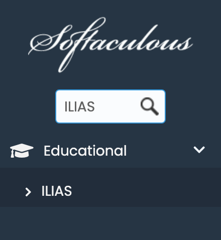 ILIAS in Softaculous