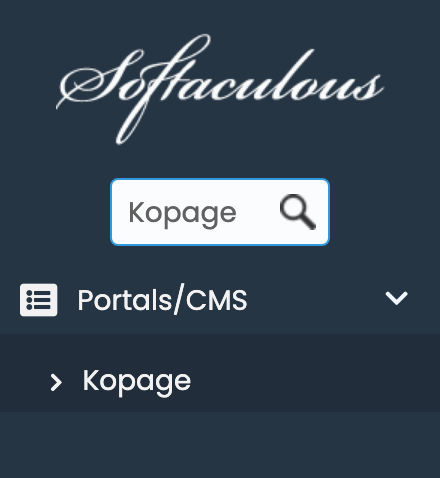 Kopage in Softaculous