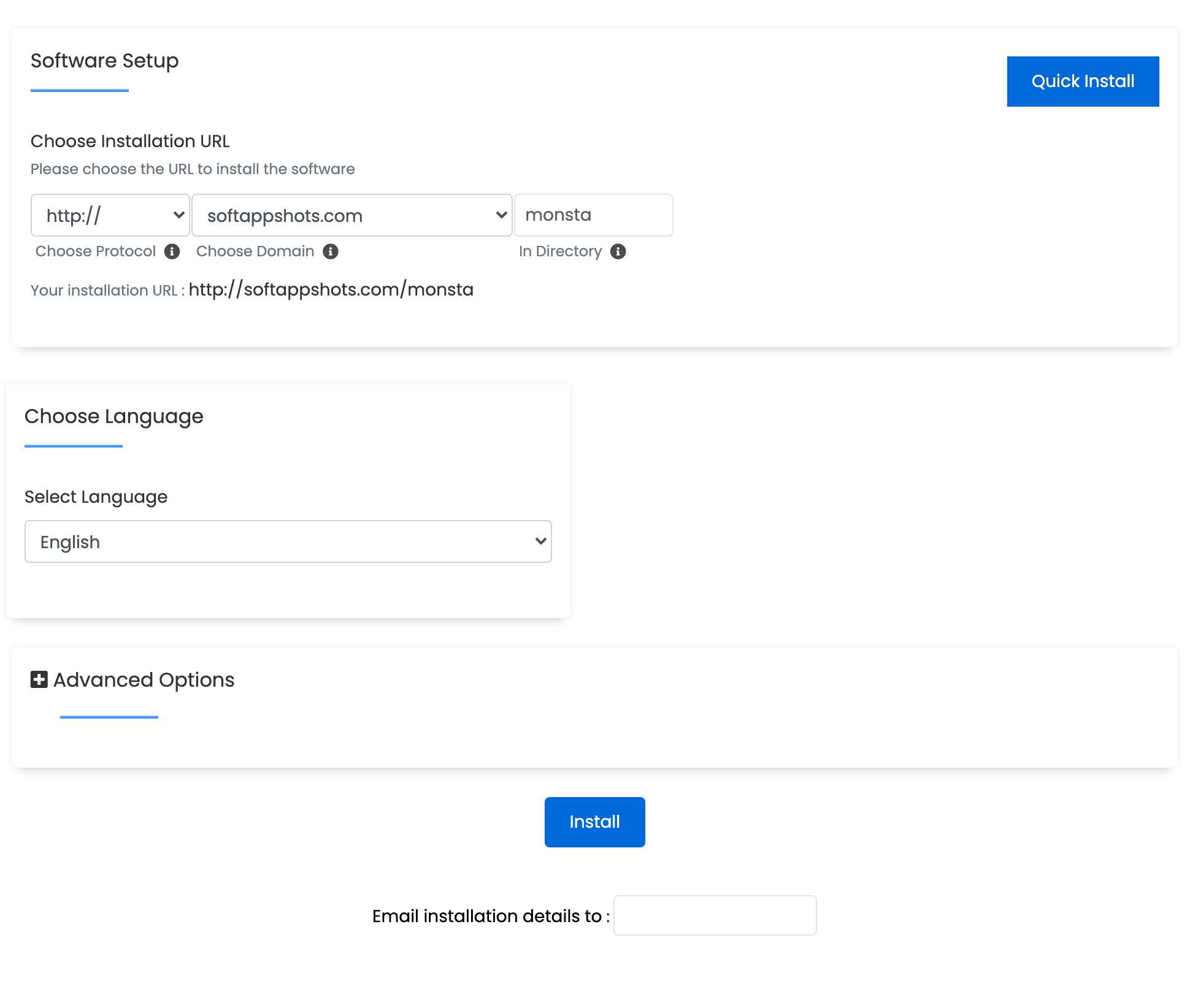 Monsta FTP Install Options