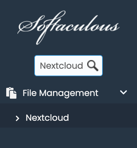 Nextcloud in Softaculous