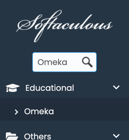 Omeka in Softaculous