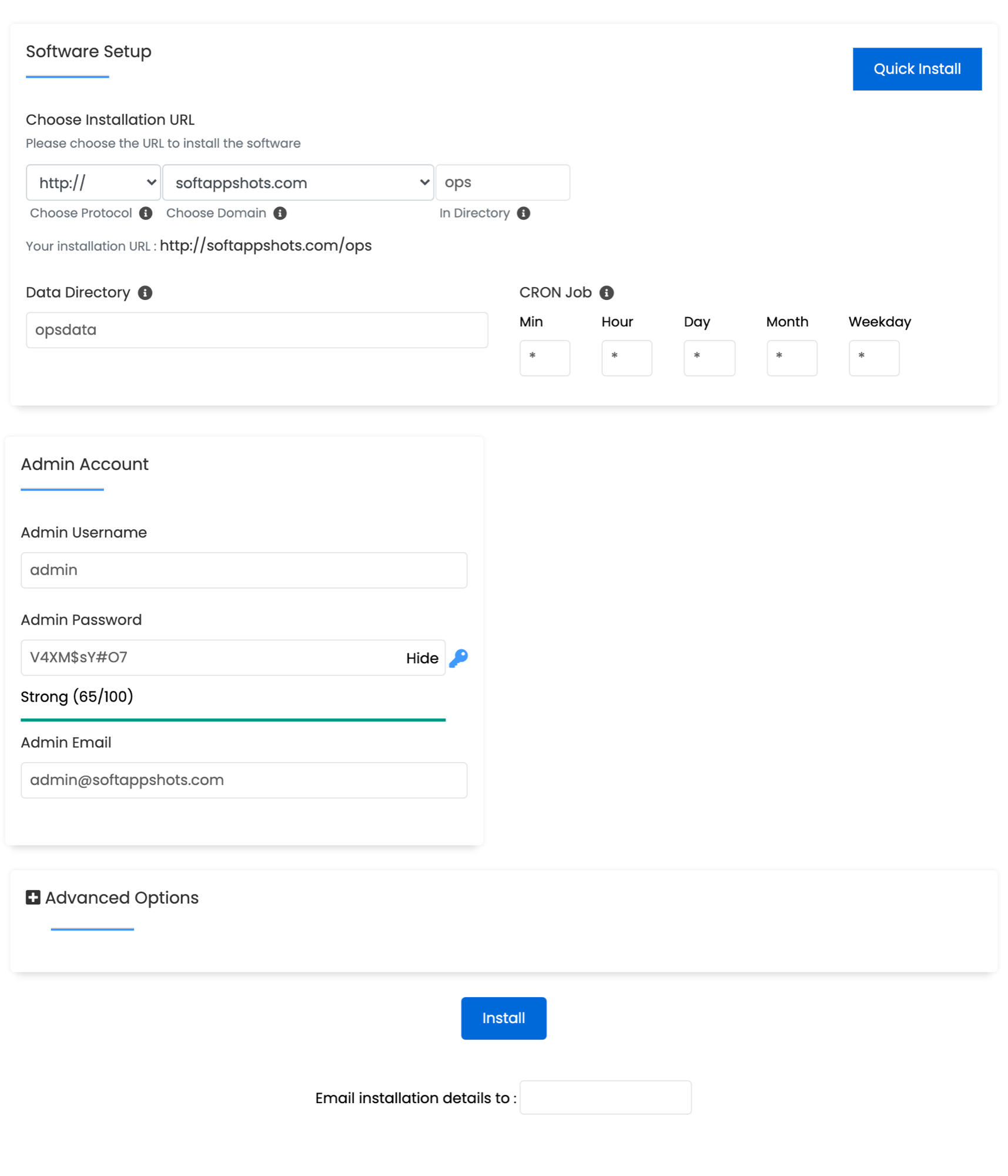 Open Preprint Systems Install Options