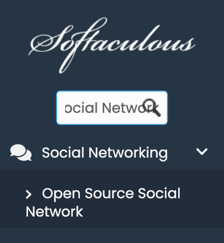 Open Source Social Network in Softaculous