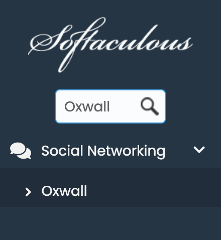 Oxwall in Softaculous