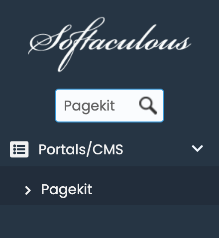 Pagekit in Softaculous