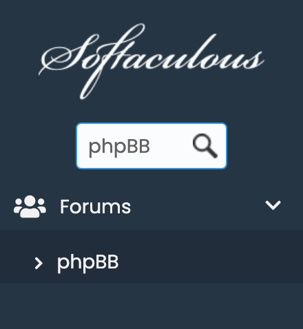 phpBB in Softaculous