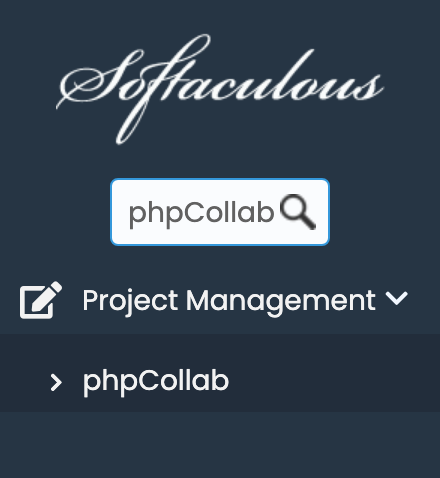 phpCollab in Softaculous