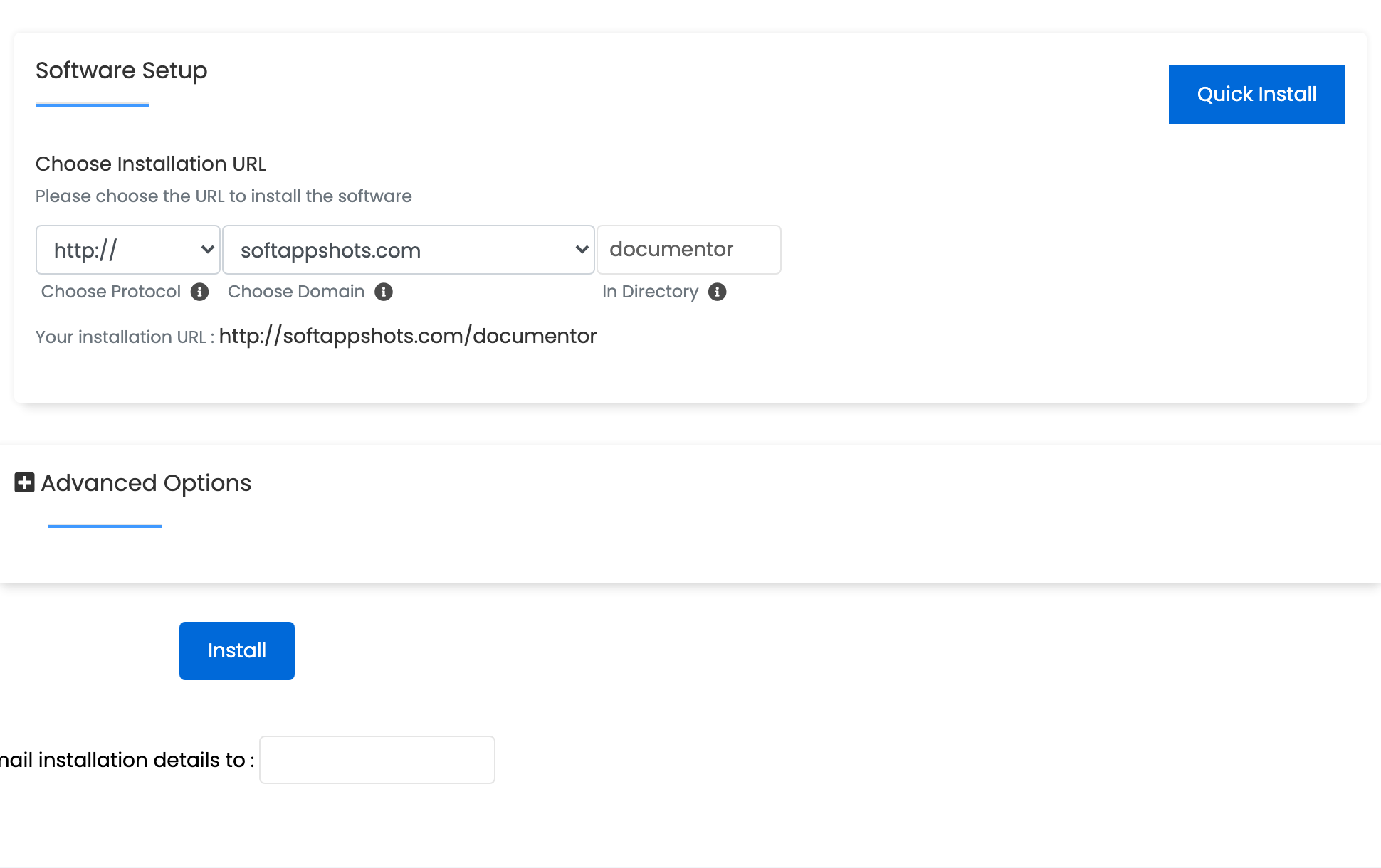 phpDocumentor Install Options