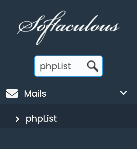 phpList in Softaculous