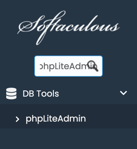 phpLiteAdmin in Softaculous