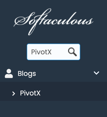 PivotX in Softaculous