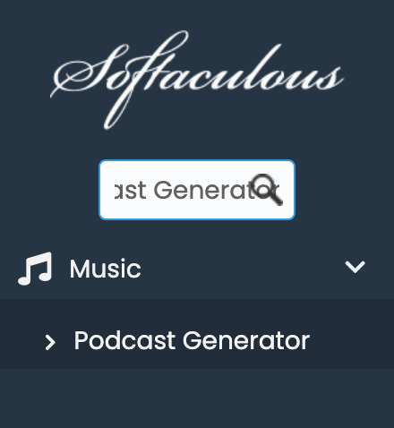 Podcast Generator in Softaculous