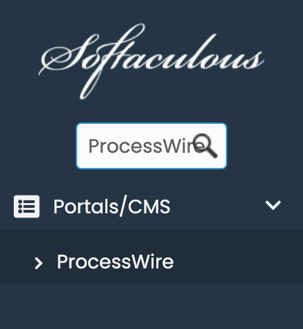 ProcessWire in Softaculous
