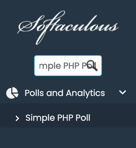 Simple PHP Poll in Softaculous