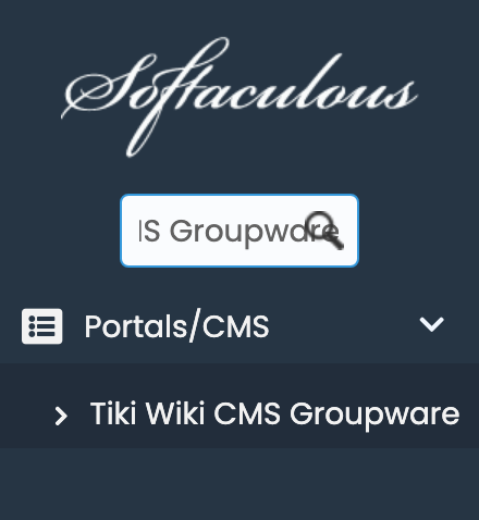 Tiki Wiki CMS Groupware in Softaculous
