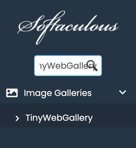 TinyWebGallery in Softaculous