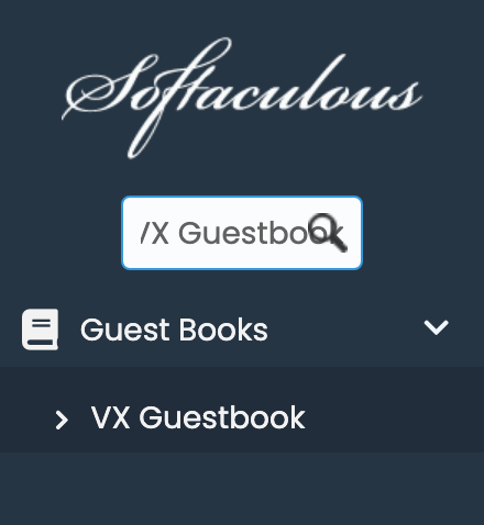 VX Guestbook in Softaculous