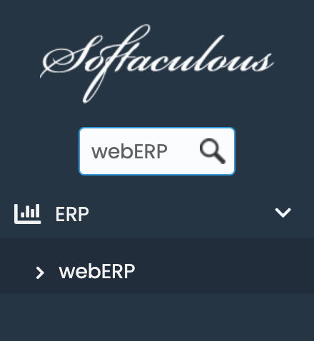 webERP in Softaculous