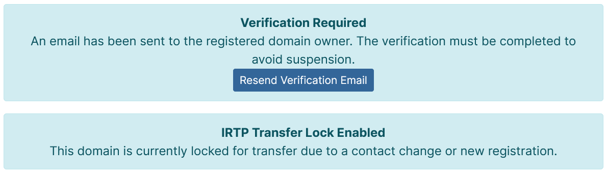 IRTP/WHOIS Banner