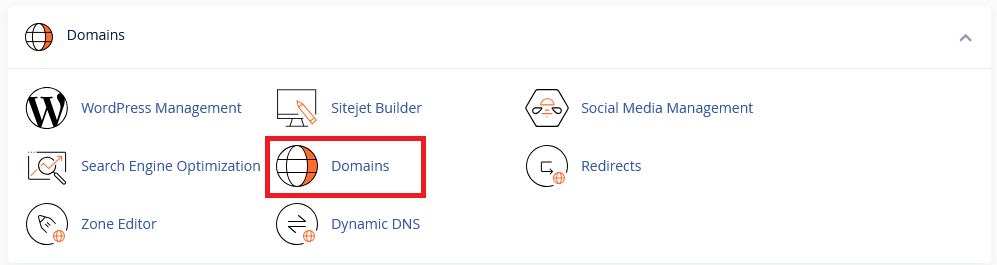 Domains in cPanel